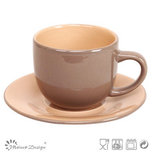 Cerámica barato personalizado taza de té platillo conjunto